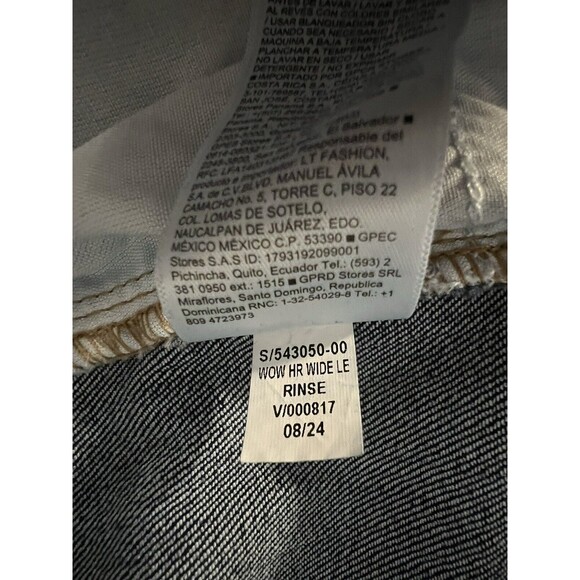 NWT Old Navy WOW Wide Leg Jeans Womens Sz 20 Blue Dark Wash High Rise - Picture 6 of 7
